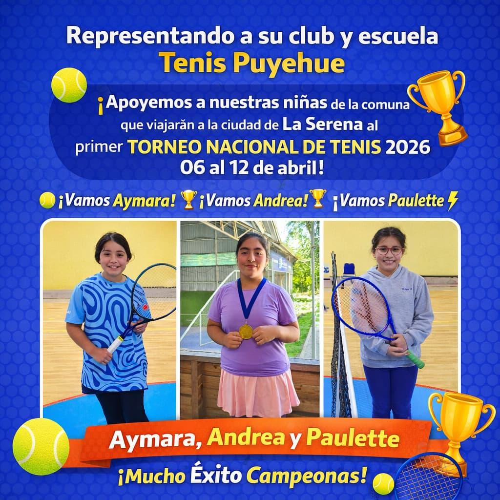 TENISTAS DE PUYEHUE NECESITAN AYUDA.